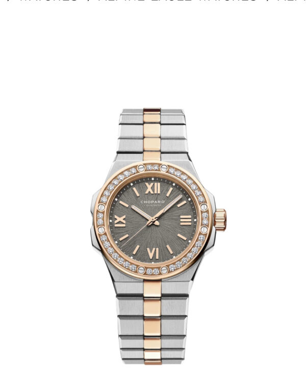 ALPINE EAGLE 33 33 MM, AUTOMATIC, ETHICAL ROSE GOLD, LUCENT STEEL™, DIAMONDS REF. NUMBER:298617-6002